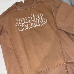 sunday scarves oversized aerie terry cloth crewneck